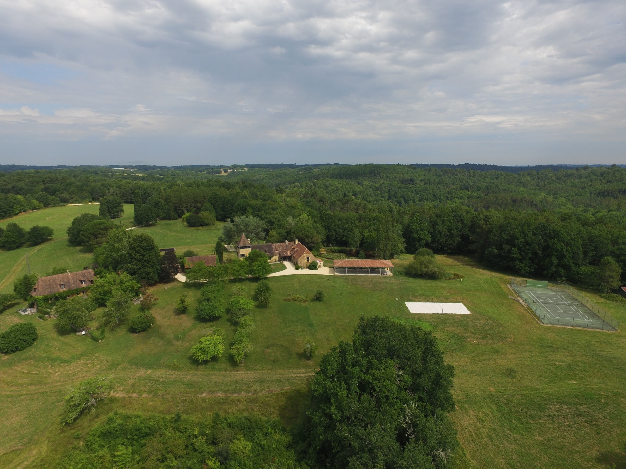Vue sur les collines du Périgord